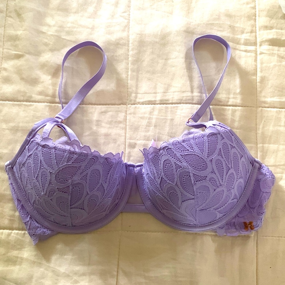 Savage x Fenty lavender bra.
